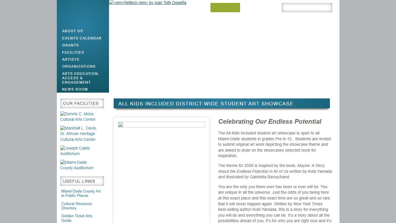 All Kids Included District-Wide Student Art Showcase Miami-Dade County Department of Cultural Affairs